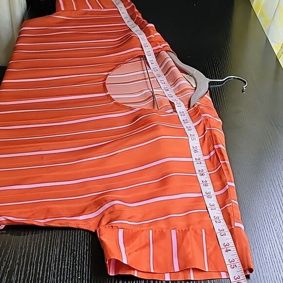 STINE GOYA Boxy SILK Blend Pink/Orange Mini Dress - Picture 7 of 9